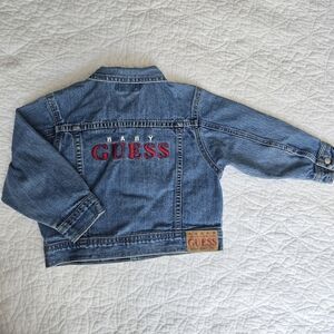 Y2K Vintage Baby GUESS Blue Denim Jean Jacket 24 Months